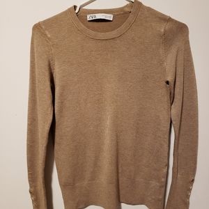 Soft Classy Beige Sweater by Zara